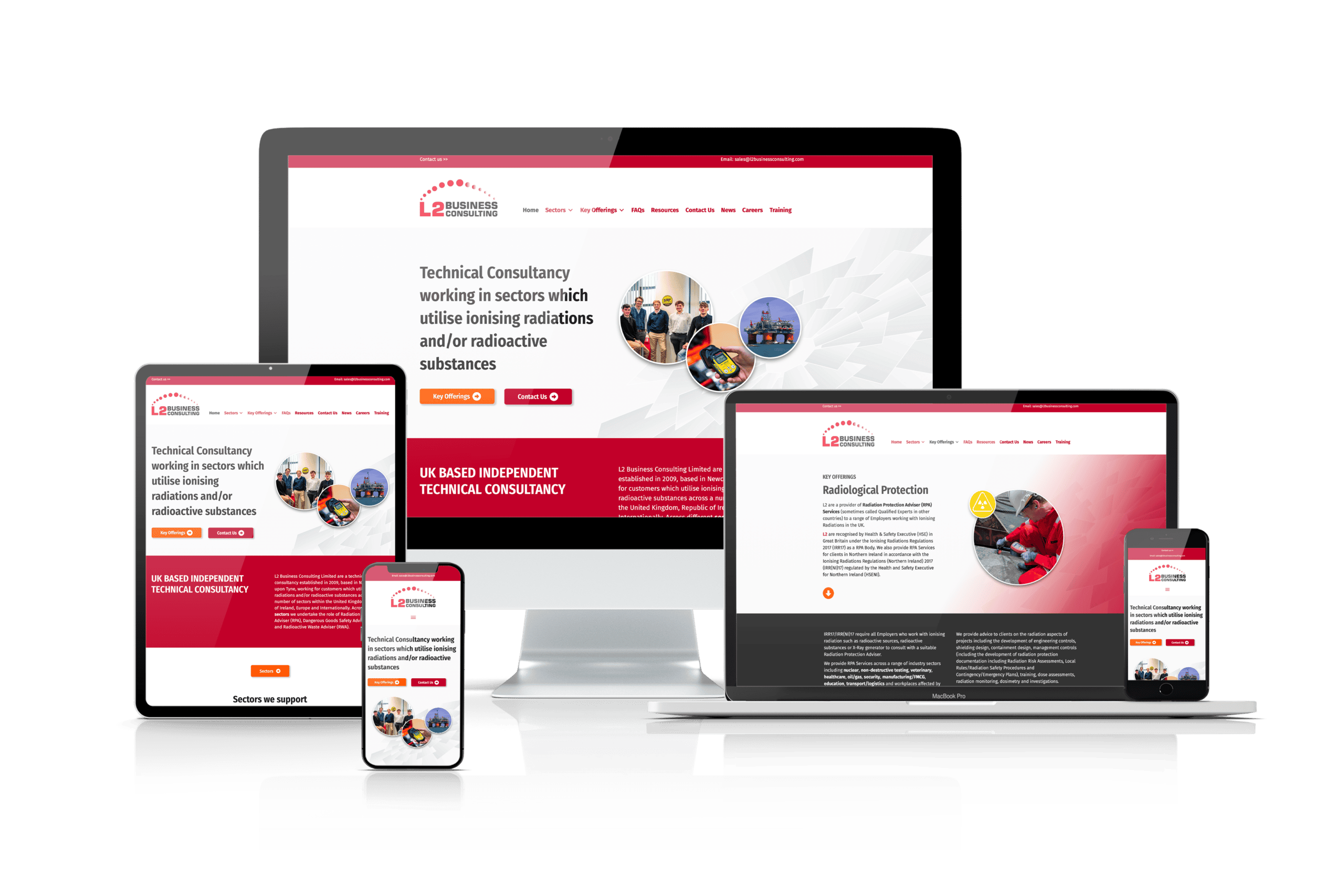 L2 Business consulting multi screen mock up