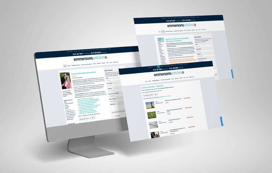 Solicitors Newcastle Website Design
