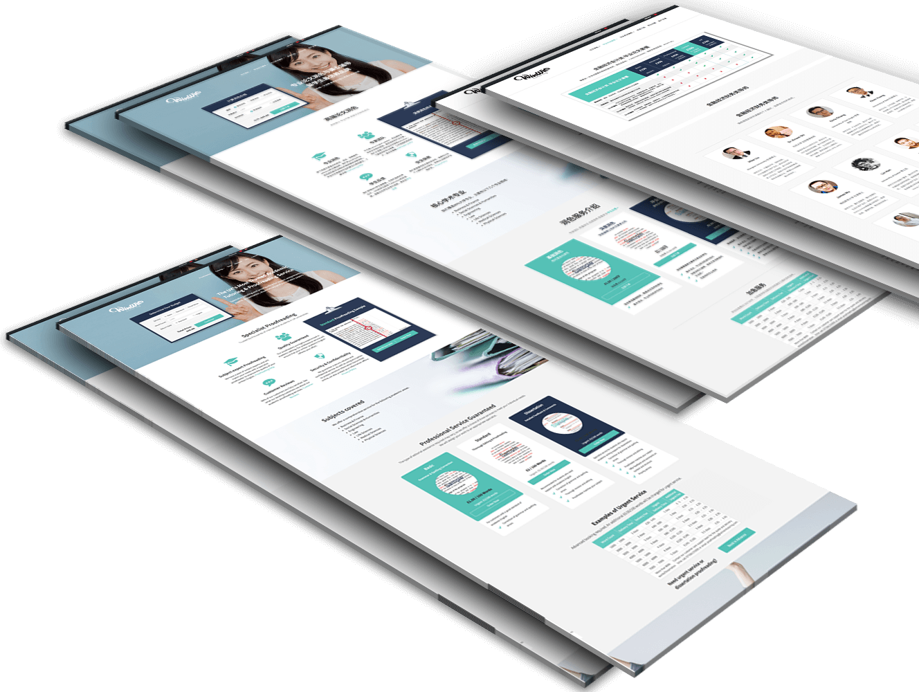 Academic Tutoring Website Design Multilanguage