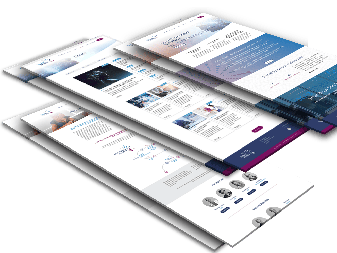 Biotech AI website design