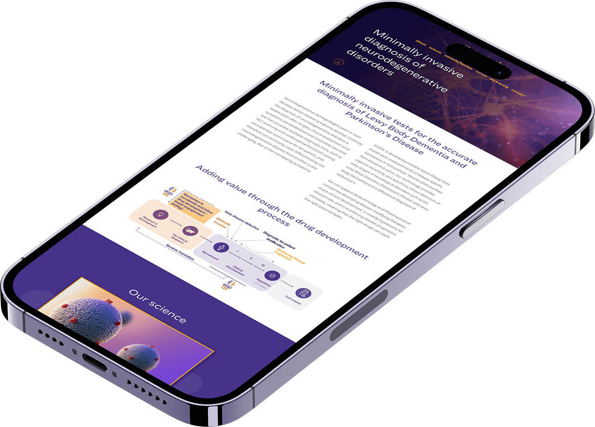 ESPDX website mobile mock up