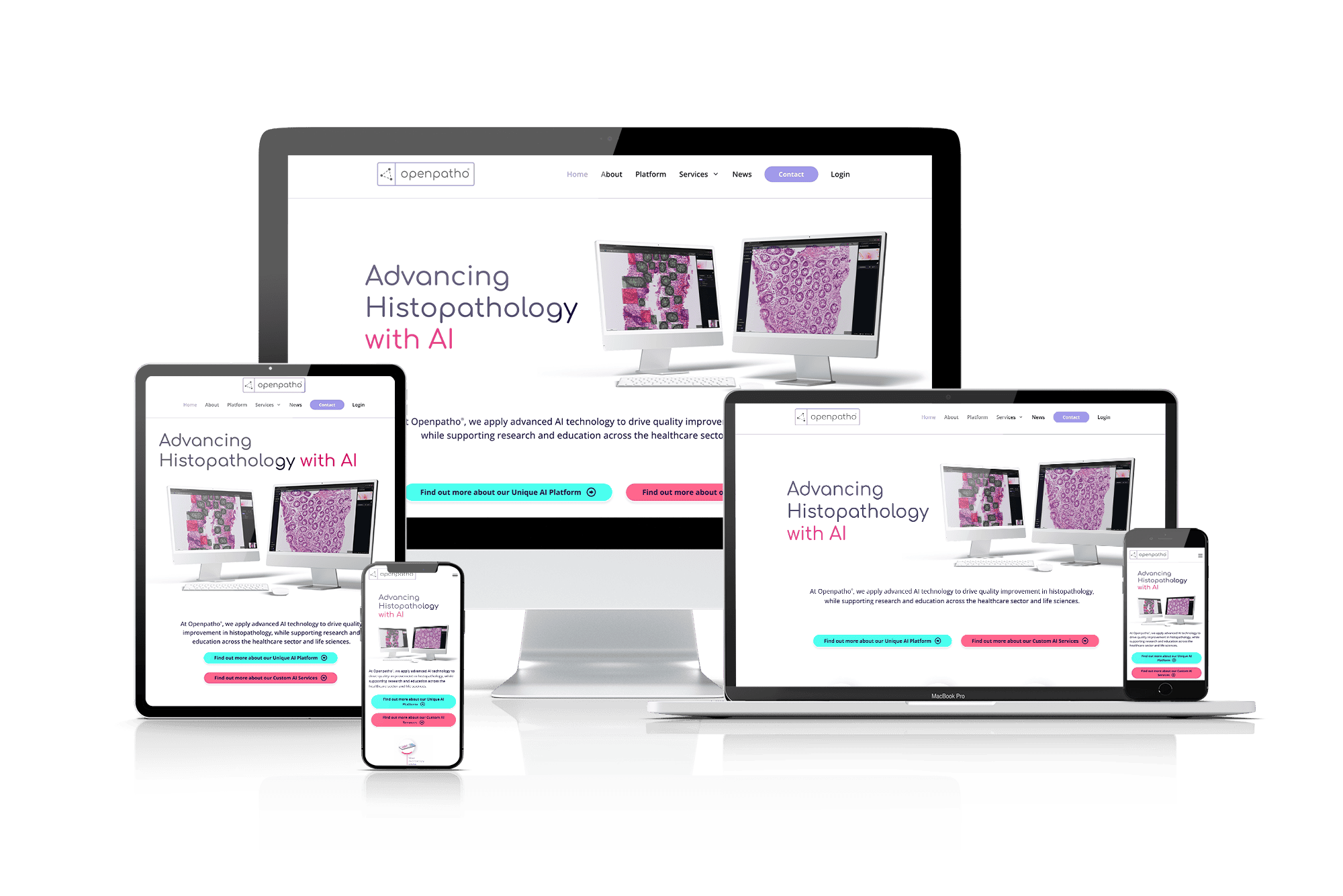 Openpatho-website-mock-up-multi-device