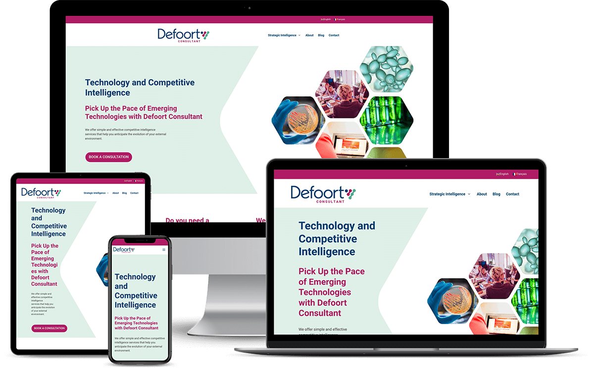 Defoort Website mock up
